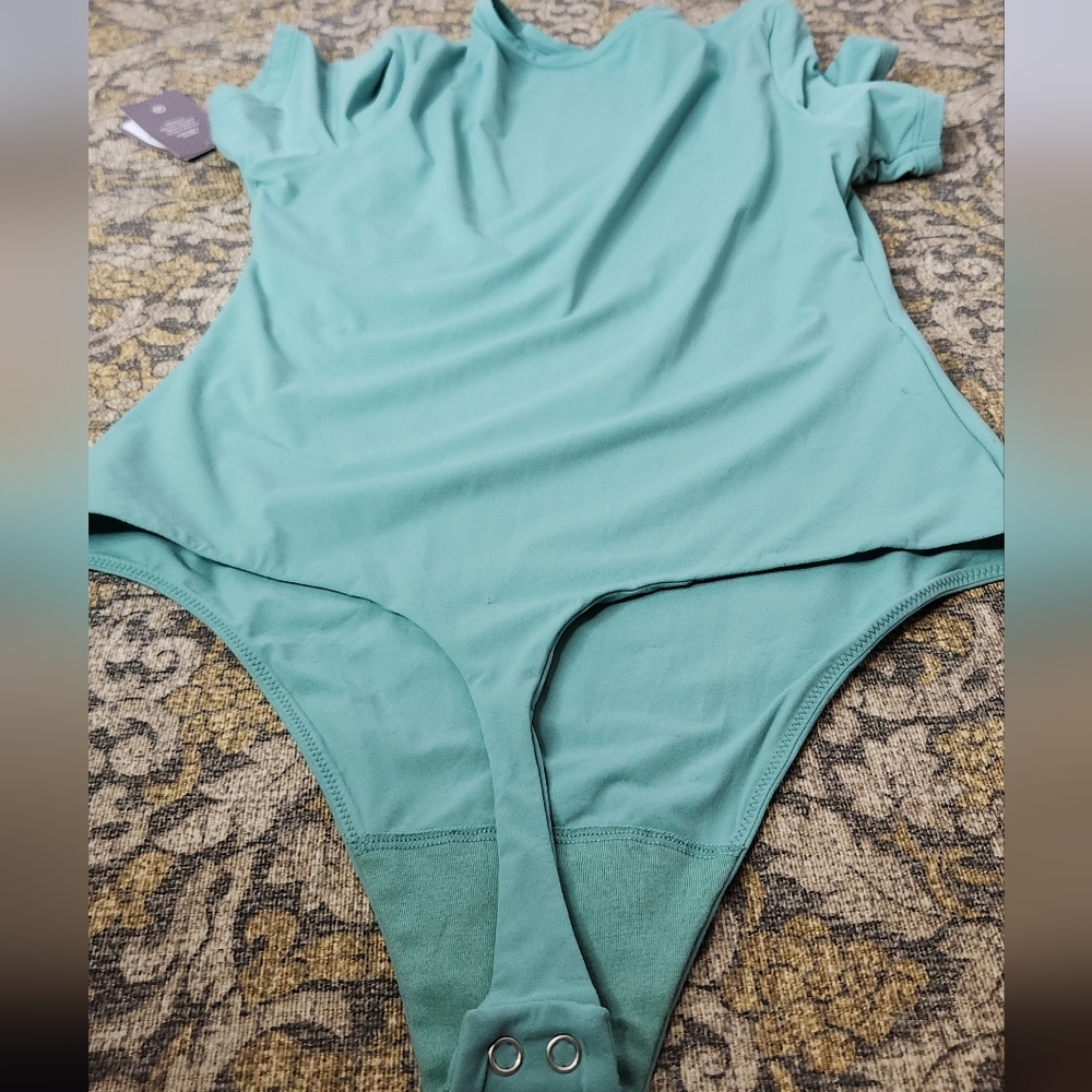 Women's 4-Way Stretch Short Sleeve Bodysuit - Auden Tidal Flow XL - Picture 15 of 16